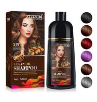 Shampoo de tintura de cabelo Callmynm Coffee Color 500mL 3 em 1 Shampoo de tintura de cabelo Callmynm Coffee Color 500mL 3 em 1