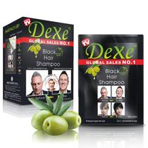 Shampoo de tintura de cabelo Dexe Instant Black Color, 10 unidades para homens e mulheres