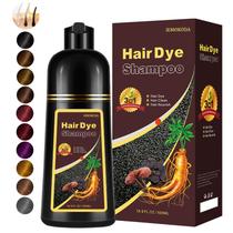 Shampoo de tintura de cabelo Fedulili Instant Coffee 500mL com cobertura cinza
