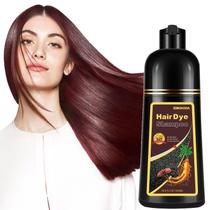 Shampoo de tintura de cabelo Fvquhvo Cherry Brown 3 em 1 para todos os cabelos
