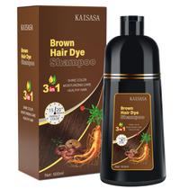 Shampoo de tintura de cabelo IIIMEIDU 3 em 1 com cobertura herbácea cinza 500mL