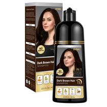 Shampoo de tintura de cabelo Ivnil Castanho escuro 400 ml de cobertura para cabelos grisalhos Shampoo de tintura de cabelo Ivnil Castanho escuro 400 ml de cobertura para cabelos grisalhos