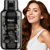 Shampoo de tintura de cabelo Limer Chestnut Brown 6 em 1 460 ml sem amônia