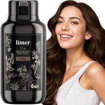 Shampoo de tintura de cabelo Limer Coffee Color 6 em 1 460 ml sem amônia