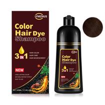 Shampoo de tintura de cabelo Lymanus Dark Chocolate 3 em 1 500mL cinza Shampoo de tintura de cabelo Lymanus Dark Chocolate 3 em 1 500mL cinza