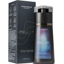 Shampoo de tintura de cabelo Polar Haircare Jet Black 200 ml vegano