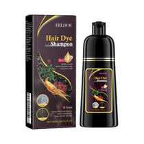 Shampoo De Tintura De Cabelo Preto Para Cobertura Branca Cinza Reparação Rápida Nutritiva Raízes