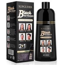 Shampoo de Tintura de Cabelo SUPGUDER 400ml - Preto para Homens e Mulheres