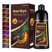 Shampoo de tintura de cabelo Yocisku Dark Wine Red 500mL para mulheres e homens