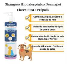 Shampoo Dermatite Clorexidina Alergias Coceiras Cães E Gatos