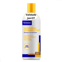 Shampoo Dermatológico Hexadene Spherulites 500ml Virbac para Cães e Gatos Shampoo Dermatológico Hexadene Spherulites 500ml Virbac para Cães e Gatos