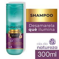 Shampoo Desamarelador Platinado Cabelo Loiro Iluminado 300ml Cia Da Natureza
