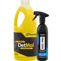 Shampoo Detmol 1,9l Lava Autos Selante Cerâmico Sio2 Pro