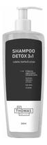 Shampoo Detox 3X1 Hidratação Limpeza Profunda Cabelo Barba