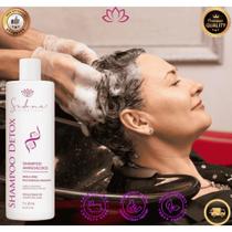 Shampoo Detox Anti-Resíduos 1litro Antioxidante Purificante profissional seu Cabelos Pre Alisamento