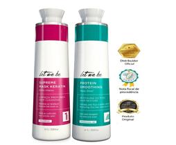 Shampoo Detox Supreme Mask + Progressiva Passo Único Organic Let Me Be 1L
