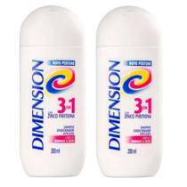 Shampoo Dimension Anticaspa 3 em 1 Cabelos normais a secos - Kit com 2