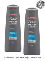 Shampoo Dove Men+Care Proteção Anticaspa 2 Unidades 200ml
