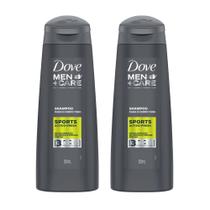 Shampoo Dove Men Sports Cabelo Barba e Corpo Frescor Por 24h 200ml (Kit com 2)