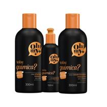 Shampoo E Cond 300ml +Finalizador 150ml Rolou Química Oh My!