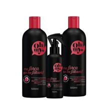 Shampoo e Cond 500ml+ Fluido Era força que me faltava Oh My!