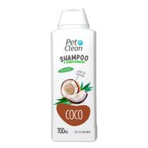 Shampoo E Condicionador 2 Em 1 Cães Gatos Limpeza Profunda Ph Neutro Coco 700ml Pet Clean