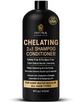 Shampoo e condicionador 2 em 1 de limpeza quelante 480 ml