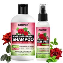 Shampoo e condicionador 2 em 1 Goiple Rose Water para dreadlocks
