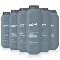 Shampoo e Condicionador 2 em 1 Method Men Sea+Surf - 414ml (Kit com 6)