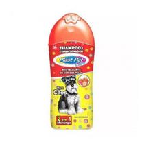 Shampoo E Condicionador 2 em 1 Morango 500Ml Plast Pet Care - PET LICENCIADOS