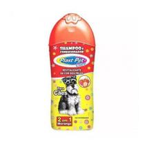 Shampoo E Condicionador 2 em 1 Morango 500Ml Plast Pet Care - Pet Licenciados
