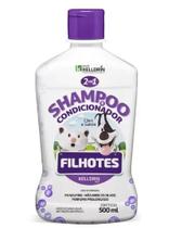 shampoo e condicionador 2x1 para filhotes ph neutro não arde os olhos -kelldrin-
