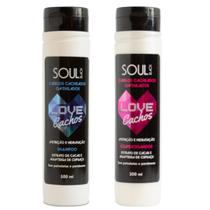 Shampoo e Condicionador 300ml Love Cachos Soul Black Shampoo e Condicionador 300ml Love Cachos Soul Black