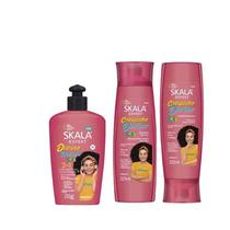 Shampoo E Condicionador 325ml Mais Creme Pentear 250g Skala Kids