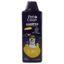 Shampoo e condicionador 5 em 1 pet clan cães e gatos 700ml