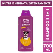 Shampoo e Condicionador 5 em 1 Pet Clean 700 mL para Cães e Gatos