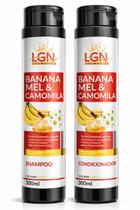 Shampoo e Condicionador Banana, Camomila e Mel 300ml - LGN Cosméticos Shampoo e Condicionador Banana, Camomila e Mel 300ml - LGN Cosméticos