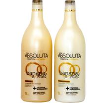 Shampoo e Condicionador Banana e Mel 1000 ml Lua Absoluta