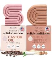 Shampoo e Condicionador Bar Kitsch com Óleo de Rícino - Para Crescimento Capilar