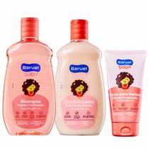 Shampoo e Condicionador Baruel Baby Cabelos Cacheados + Creme para Pentear