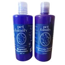 Shampoo e Condicionador Brancos Radiantes Pet Family 500 ml