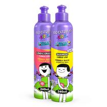 Shampoo e Condicionador Cabelo Liso Kids 240Ml- Bio Extratus