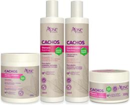 Shampoo e Condicionador Cachos Nutritivos 300ml + Mascara 300g + Ativador e Modelador500g