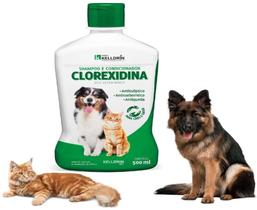 Shampoo E Condicionador Clorexidina Kelldrin Para Cães E Gatos Antisséptico 500 ml