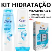 Shampoo e Condicionador Combo Com Vitaminas Para Hidratação