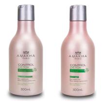 Shampoo e Condicionador Control Detox cabelos oleosos 300ml Amakha Paris