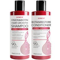 Shampoo e Condicionador de Cebola para Crescimento Capilar - Duo de Shampoo Hidrossol de Cebola com Biotina e Alecrim para Cabelos Ralos e Mais Saudáveis e Grossos - Livre de Parabenos, Nutritivo, Seguro para Couro Cabeludo Sensível Shampoo e Condicionador de Cebola para Crescimento Capilar - Duo de Shampoo Hidrossol de Cebola com Biotina e Alecrim para Cabelos Ralos e Mais Saudáveis e Grossos - Livre de Parabenos, Nutritivo, Seguro para Couro Cabeludo Sensível