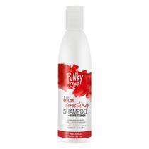 Shampoo e condicionador depositantes de cor Punky Redilicious