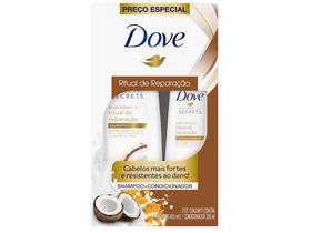 Shampoo e Condicionador Dove Nutritive Secrets - Ritual de Reparação