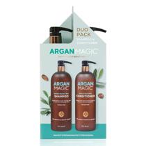 Shampoo e condicionador Duo Argan Magic Shine Boosting 960 ml Shampoo e condicionador Duo Argan Magic Shine Boosting 960 ml